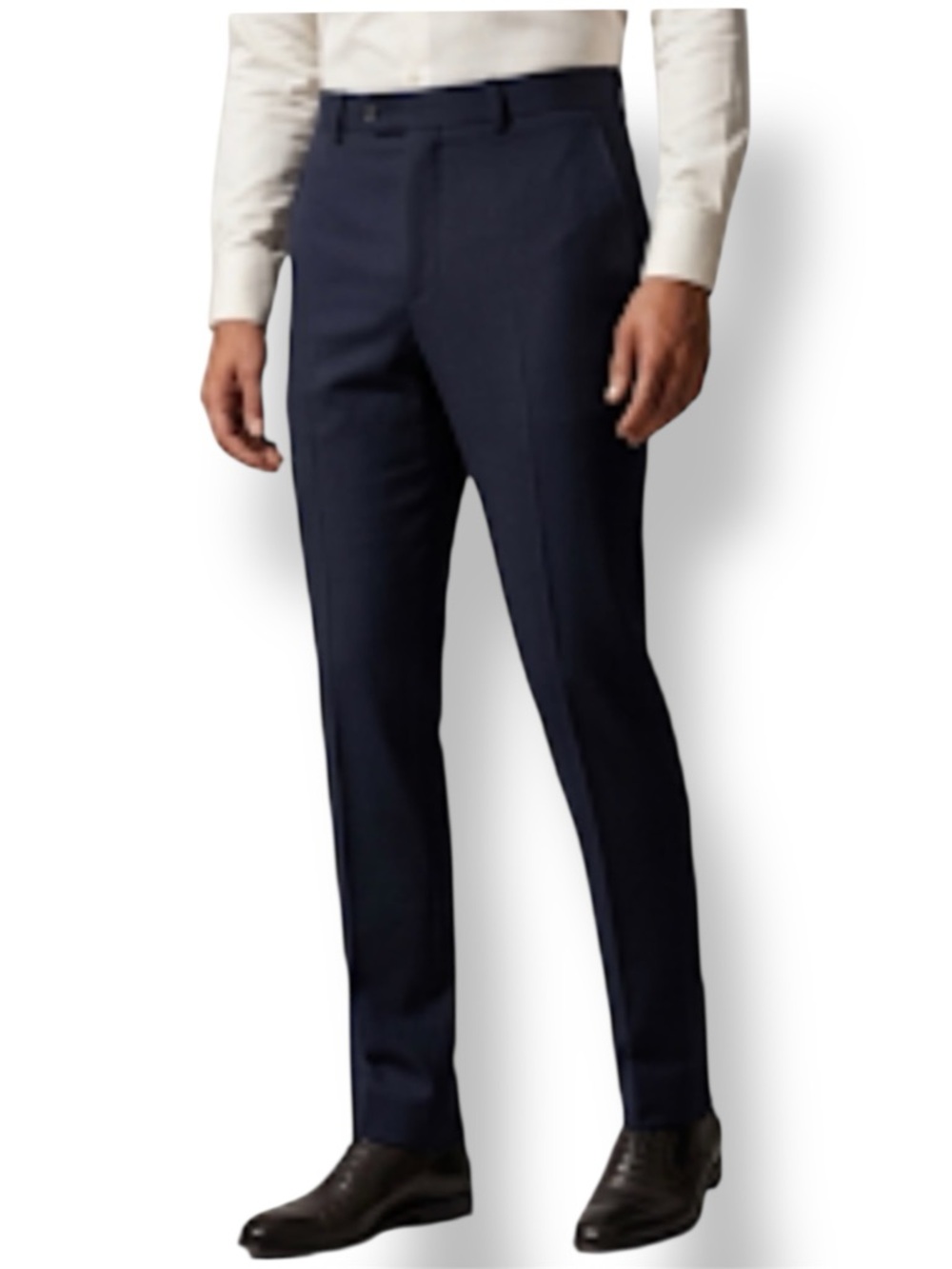 Men's Navy Dress Pants - Classic Tailored Trousers
